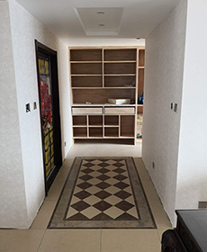 偉業公館三居室現代風格正在施工