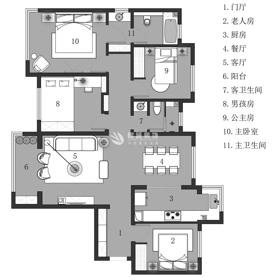 融創(chuàng)天朗融公館,現(xiàn)代輕奢風格,戶型圖