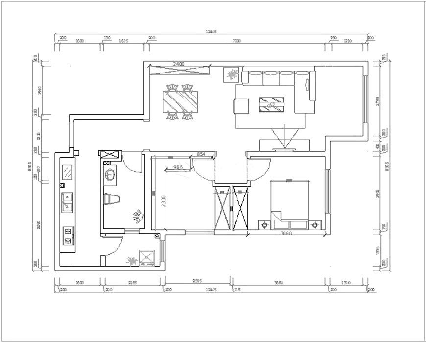 保利拉菲公館,現代風格,戶型圖