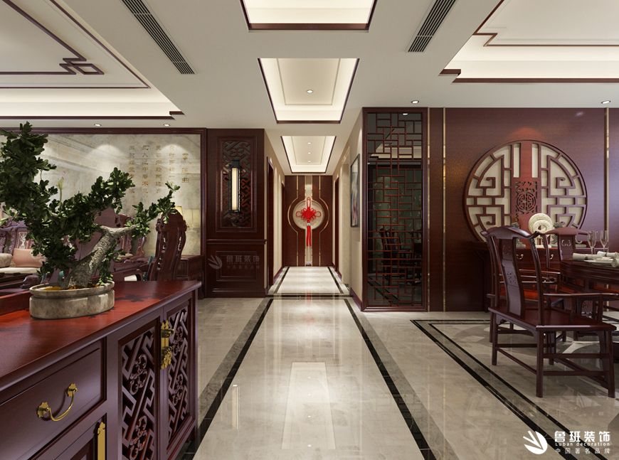 富平秦正公館,新中式風格,門廳