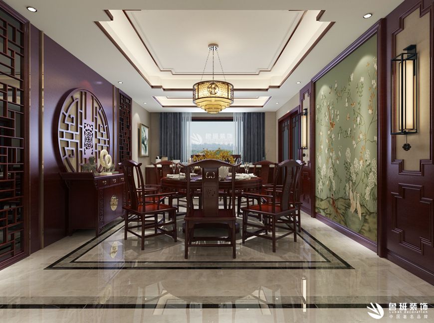 富平秦正公館,新中式風格, 餐廳