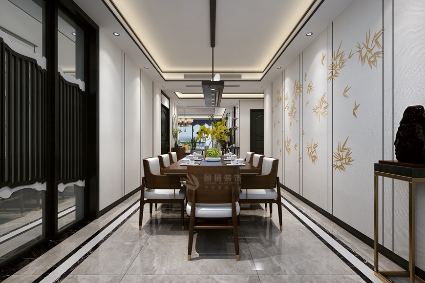 金地西灃公元,新中式風格,餐廳