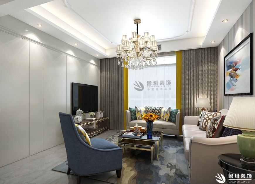 名城天下,現代簡約,客廳