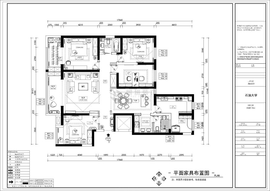 紫薇花園洲,現(xiàn)代風格效果圖,平面設(shè)計