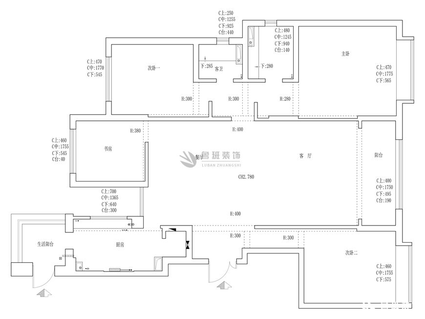 逸翠園,現代簡約風格,戶型圖